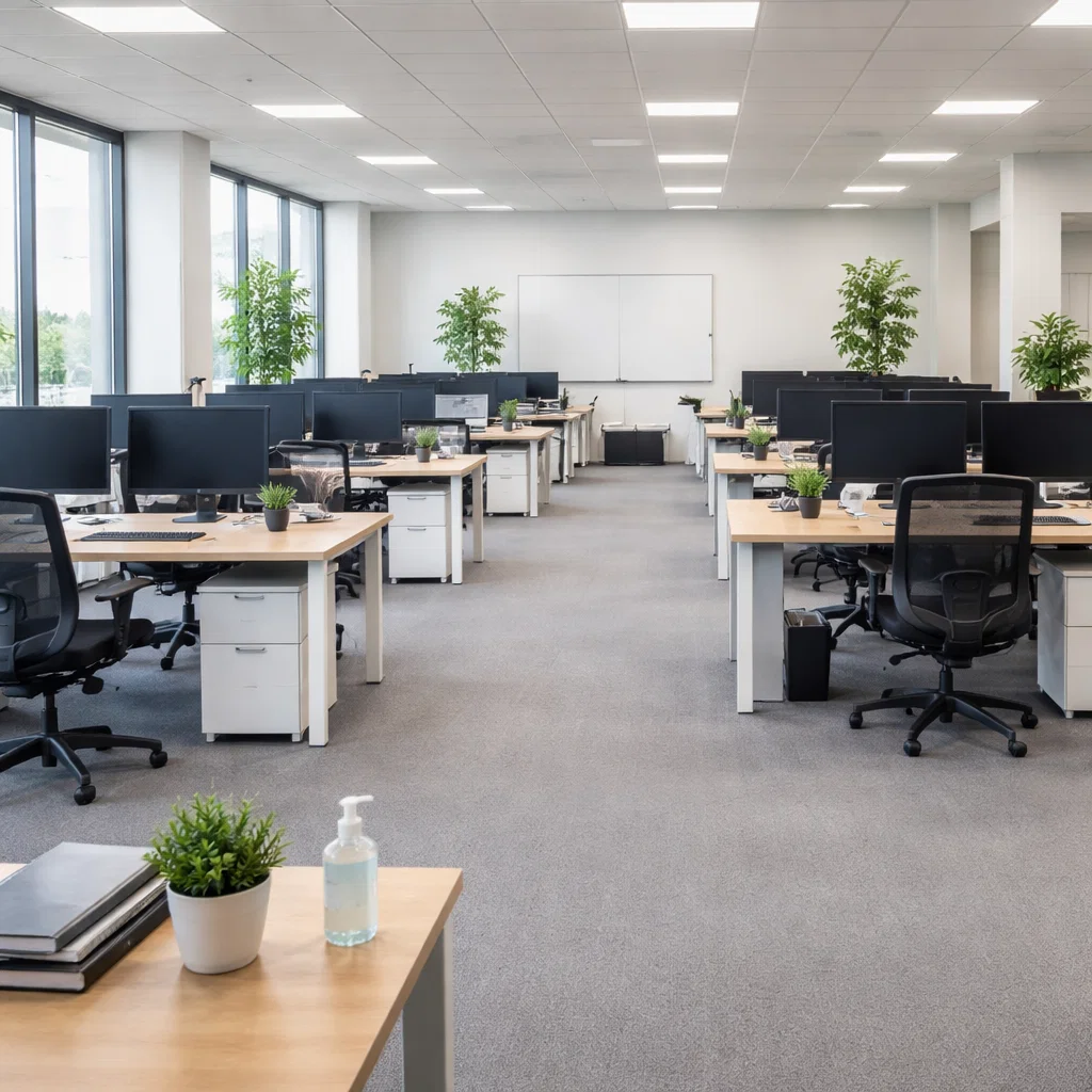 Oficina ordenada y limpia